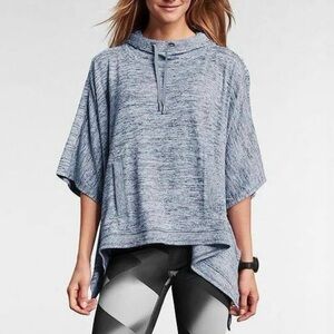 Athleta Blissful Poncho Gray Hoodie Size S